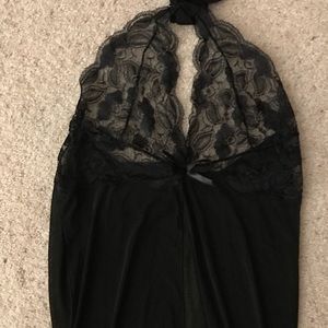 Black sheer lingerie